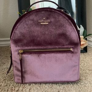 Kate Spade Sammi Dawn Place Velvet Backpack